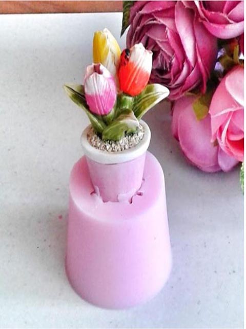 HD1066-Saksıda Lale